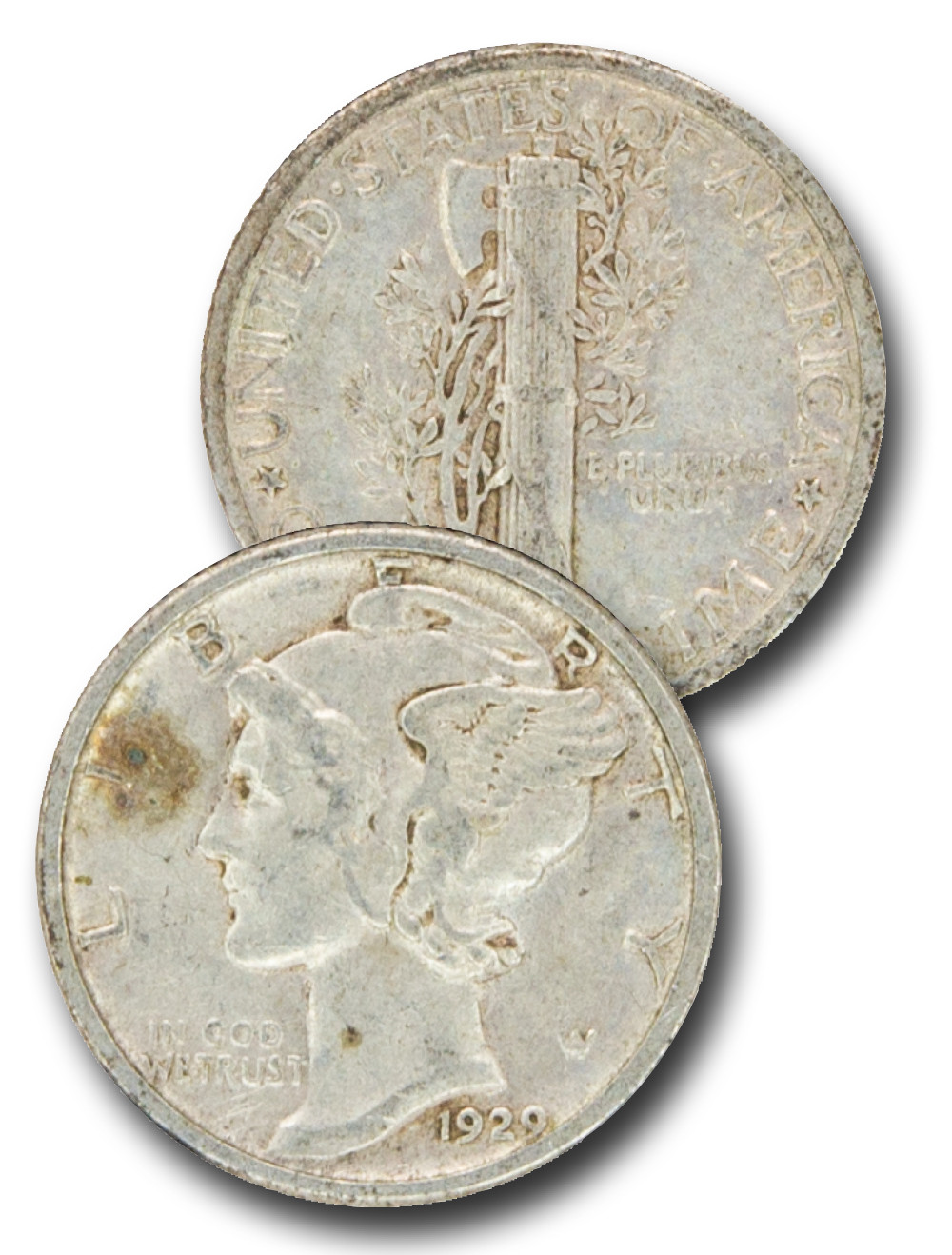 1929 マーキュリー・ダイム ウィングド・リバティ 銀貨 【公式通販】
