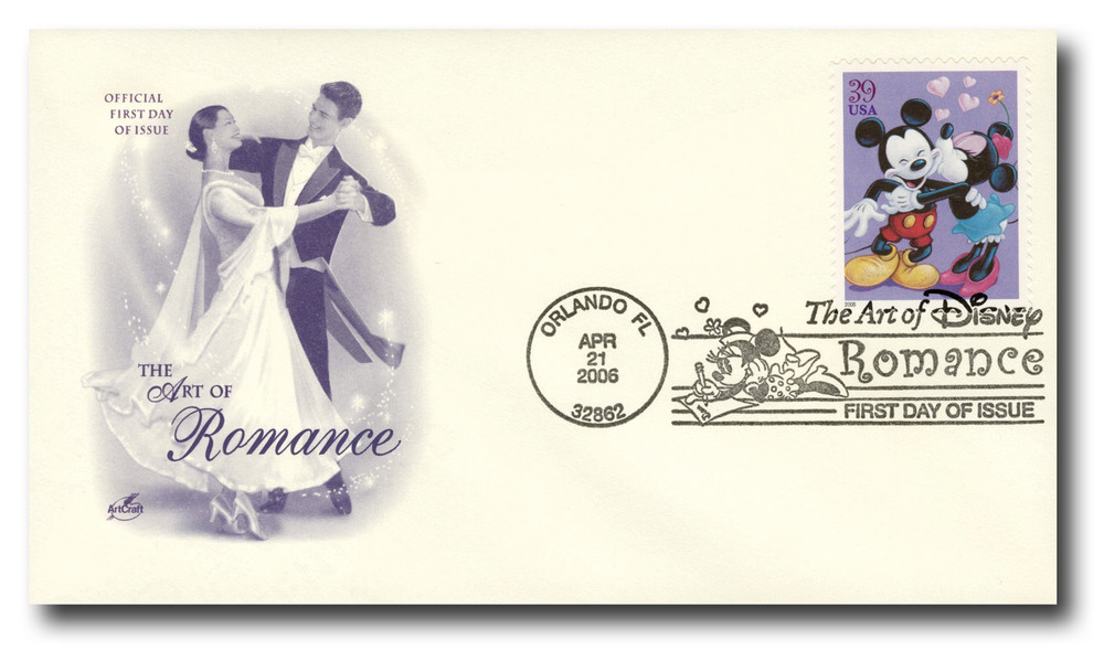 Disney ミッキー＆ミニー セル画 Spotlight on Romance Disney