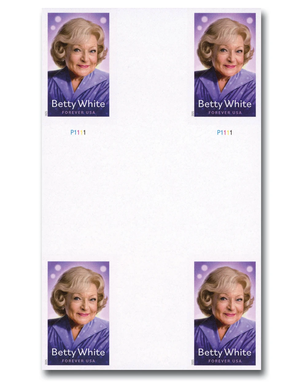 5976a - 2025 First-Class Forever Stamp - Imperforate Betty  display picture 1
