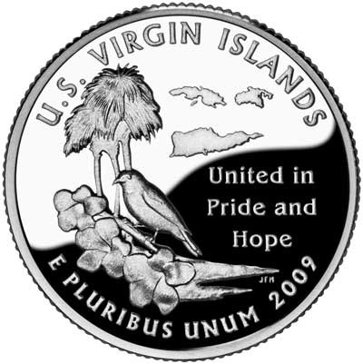 CNVI25P - 2009 Virgin Islands Quarter P Mint - Mystic Stamp Company