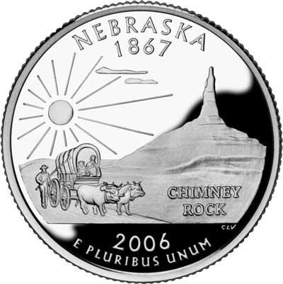 CNNE25D - 2006 Nebraska State Quarter, D Mint - Mystic Stamp Company
