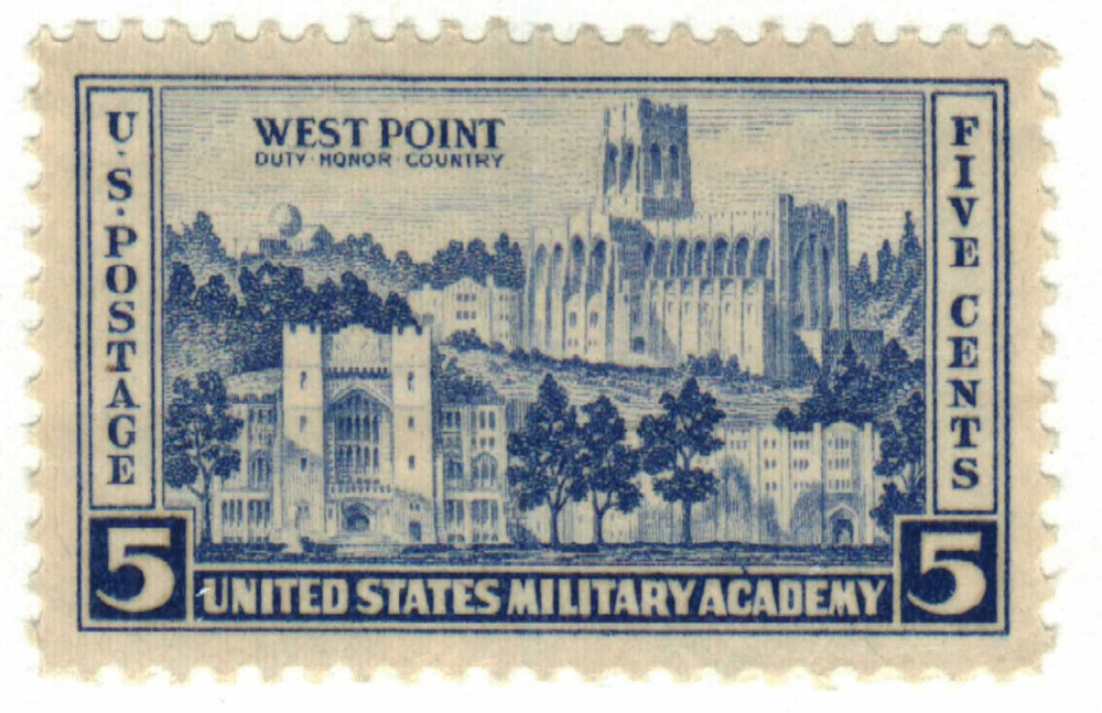 789 - 1937 5c U.S. Military Academy West Point, Ultramarine