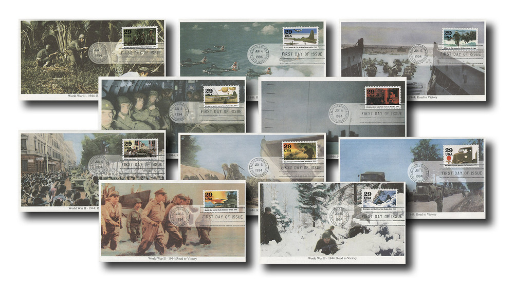 2838 - 1994 29c World War II: Road to Victory - Mystic Stamp Company