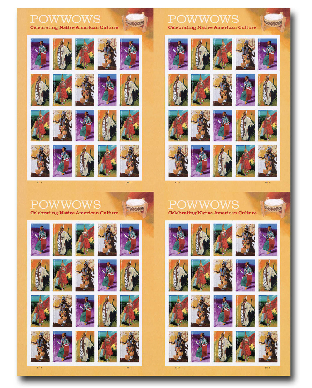 5978-81c - 2025 First-Class Forever Stamp - Imperforate Powwows