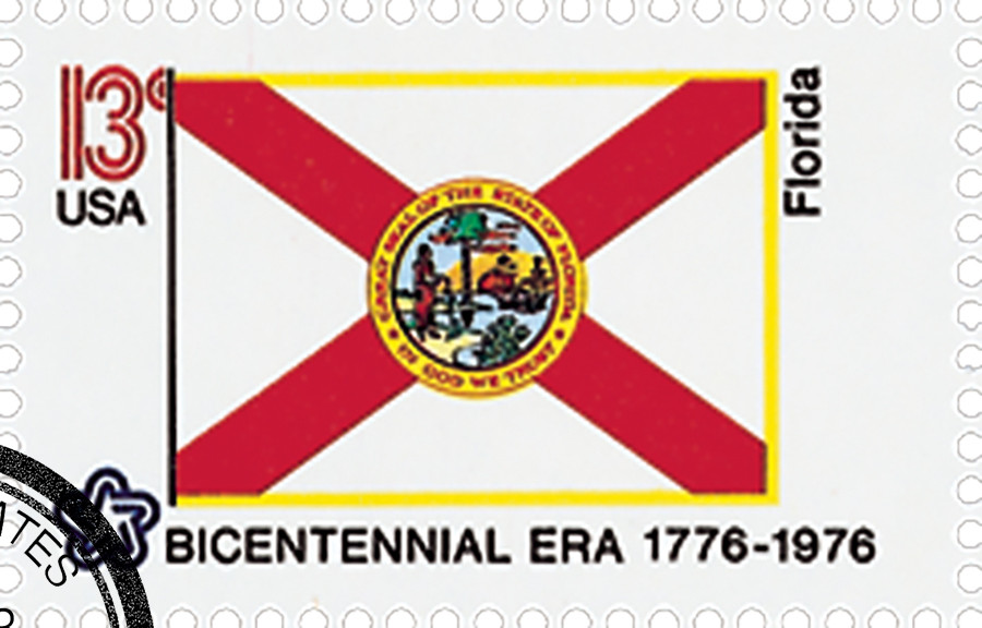 1659 - 1976 13c Bicentennial State Flags: Florida - Mystic Stamp