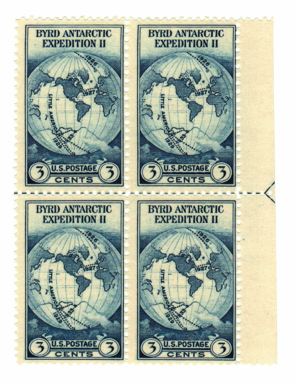 342704 -- Mint Right Arrow Block -- Mint Stamp(s)