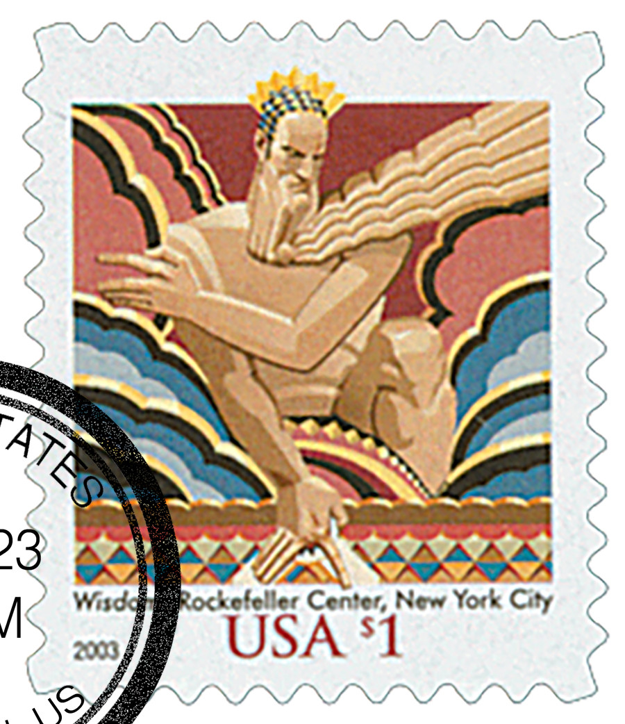 3766 - 2003 $1 Wisdom - Mystic Stamp Company