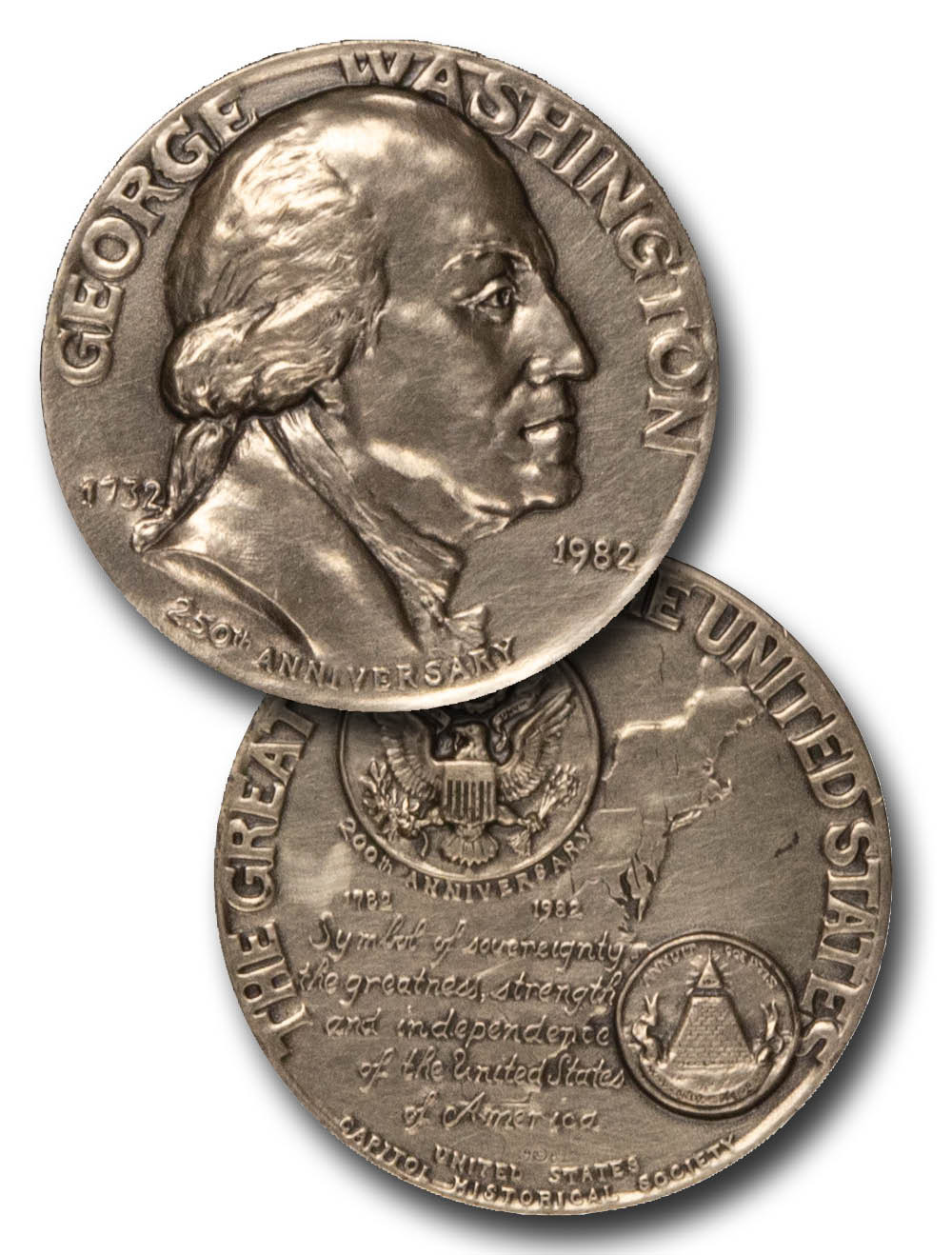 MCN127 - George Washington 250th Anniversary Medal - Mystic