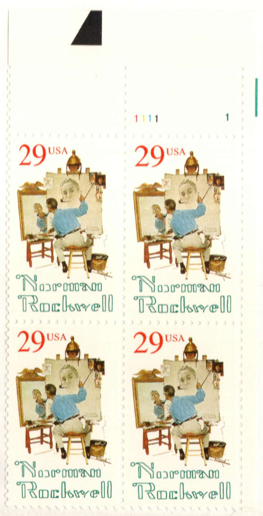 2839 - 1994 29c Norman Rockwell - Mystic Stamp Company