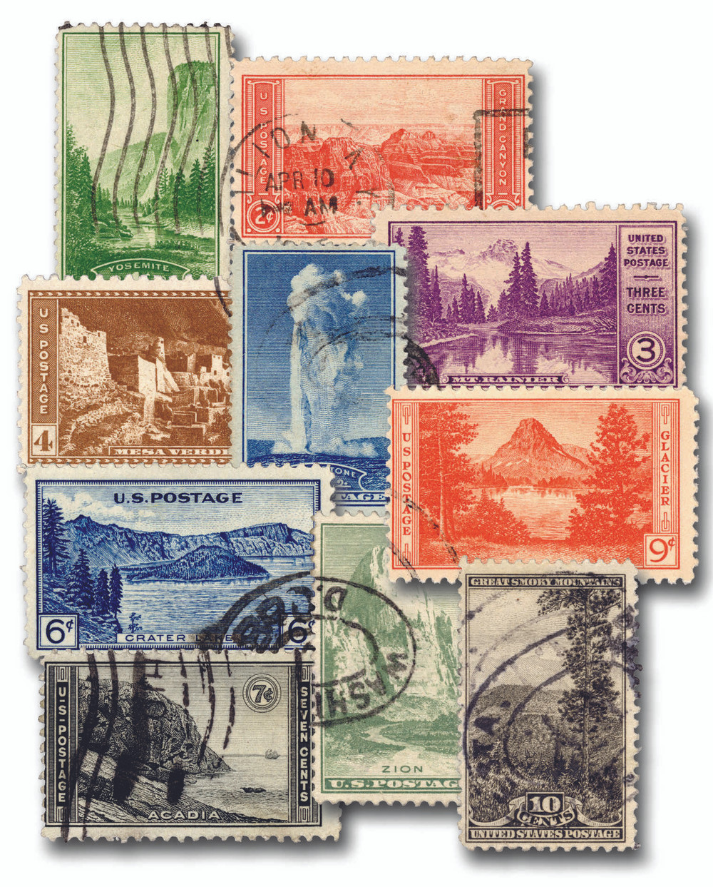 342415 -- Used Single Stamp(s) -- Used Stamp(s)