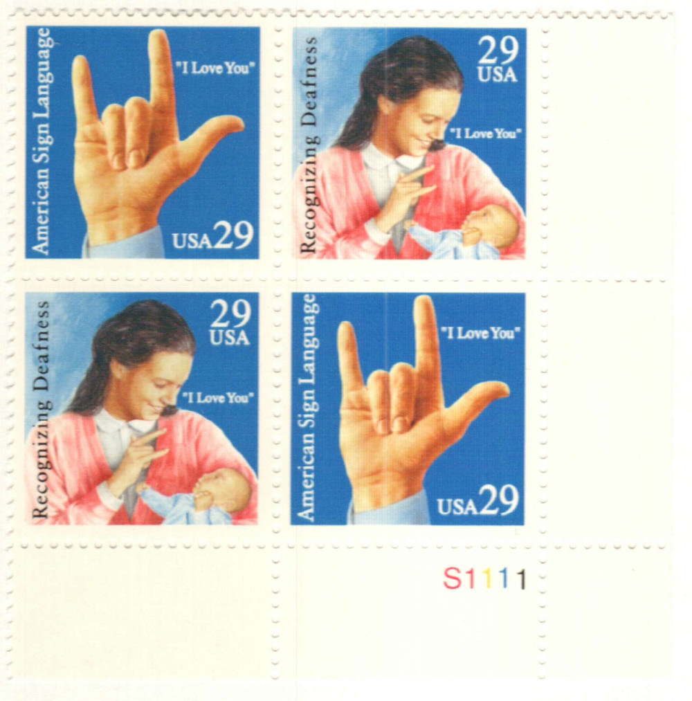 2783-84 - 1993 29c American Sign Language - Mystic Stamp Company