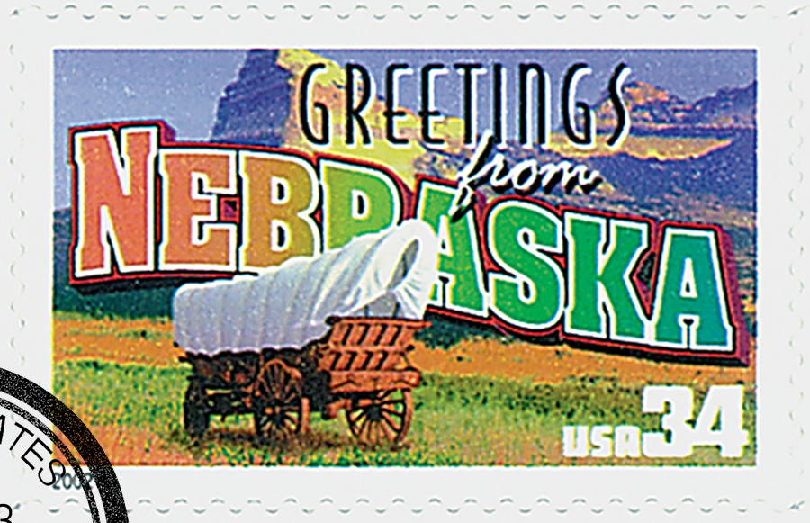 3587 - 2002 34c Greetings From America: Nebraska - Mystic Stamp