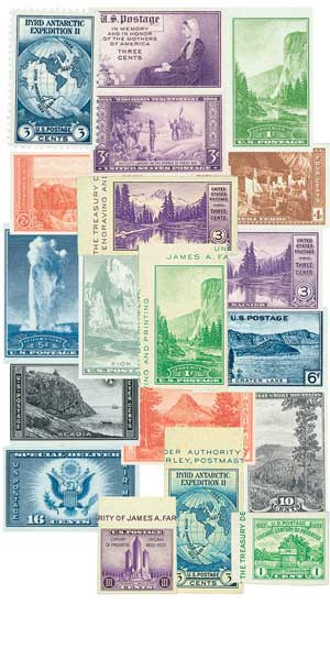 752-71 - 1935 Farley's Follies, Set of 20 Stamps - Mystic Stamp