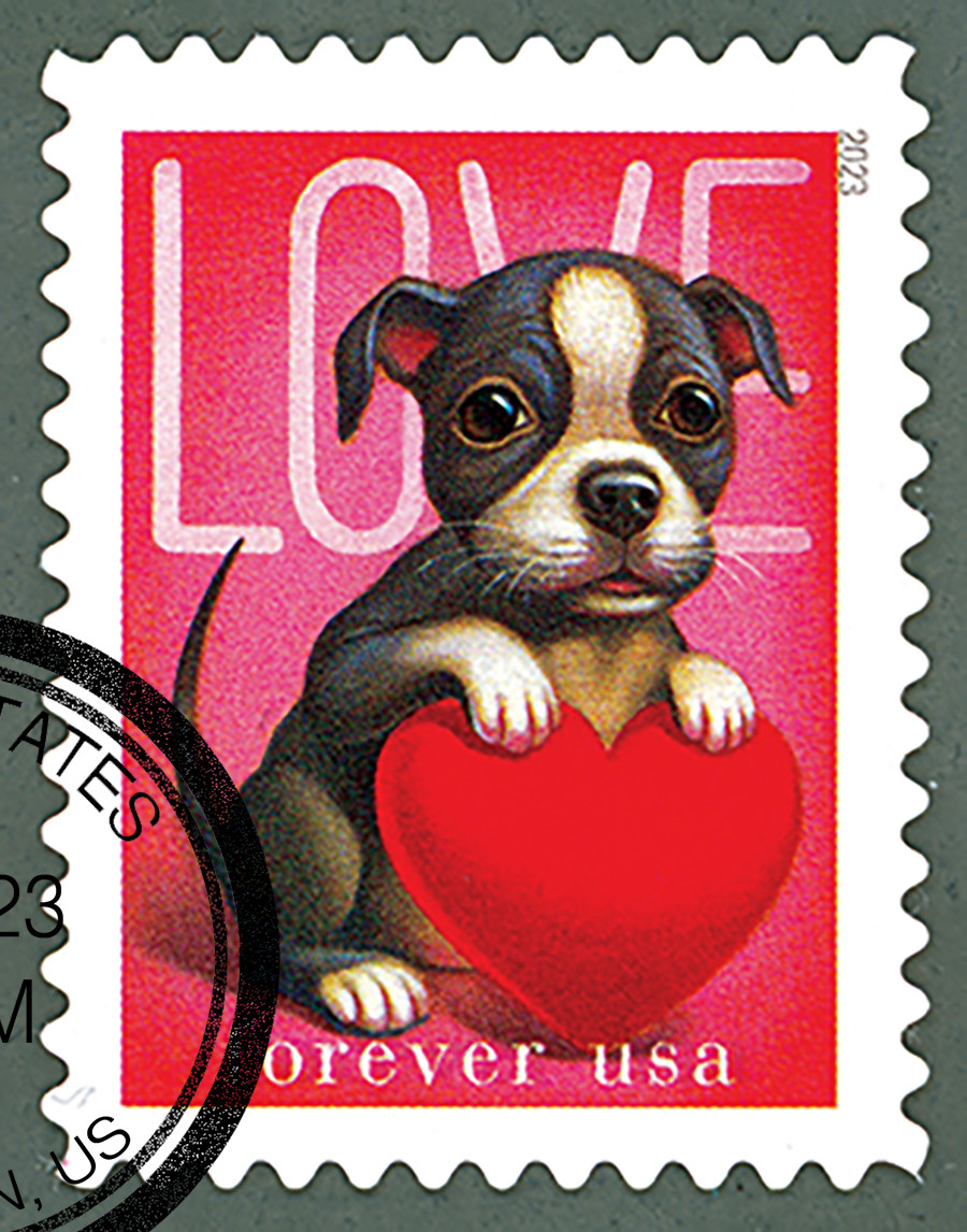 5746 2023 First-Class Forever Stamp Love: Puppy Heart