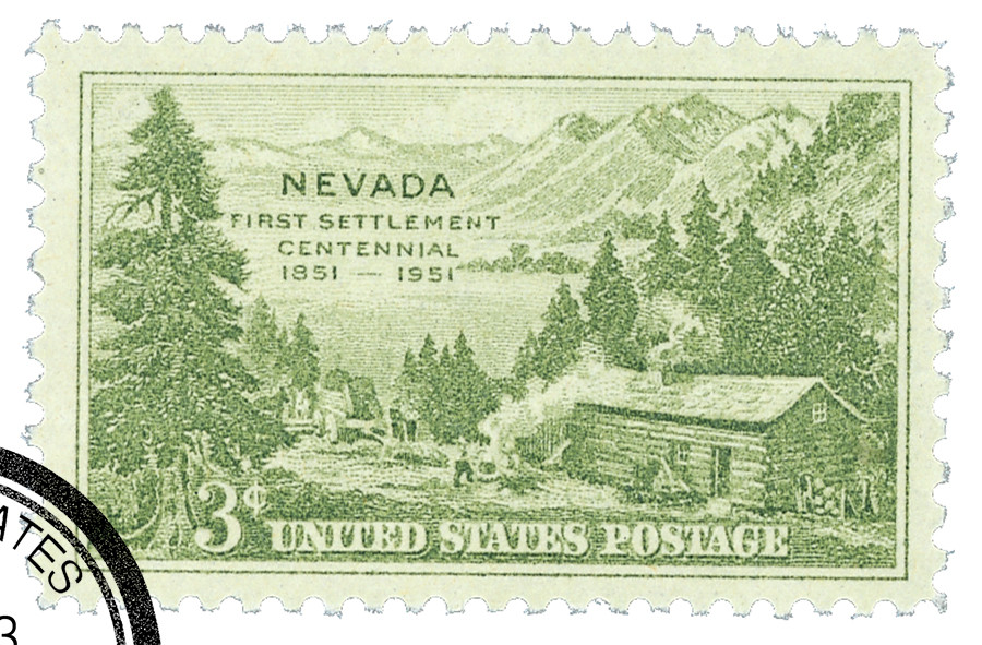 999 - 1951 3c Nevada Settlement - Mystic Stamp Company