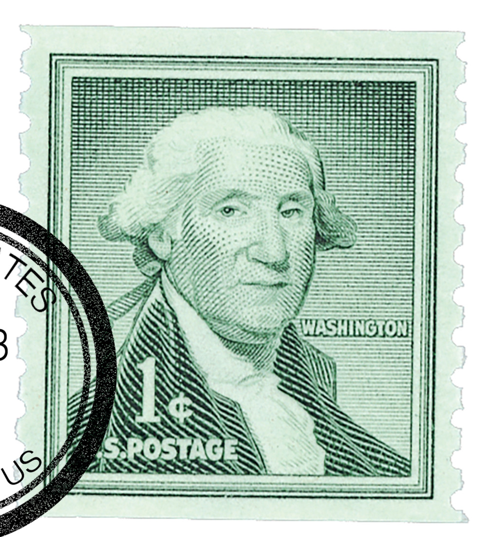 1054 - 1960 1c Liberty Series: George Washington, Coil