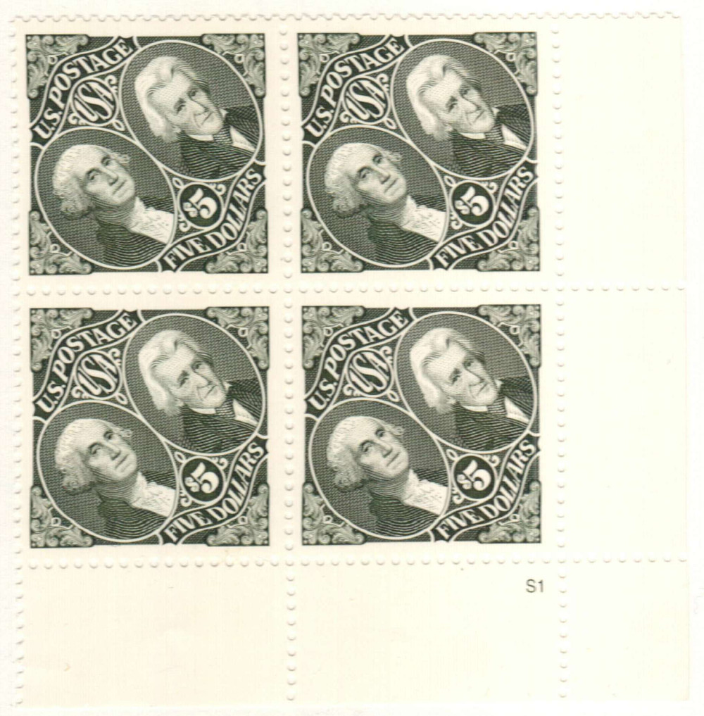 2592 - 1994 $5 George Washington & Andrew Jackson - Mystic Stamp