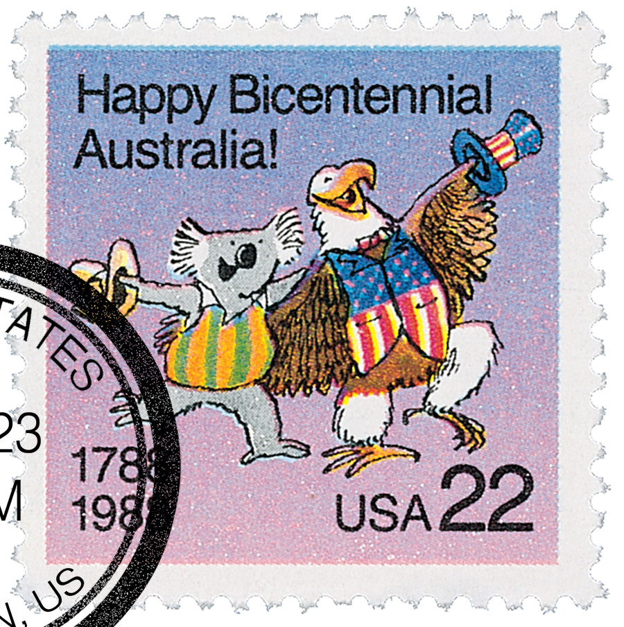 2370 - 1988 22c Australia Bicentennial - Mystic Stamp Company