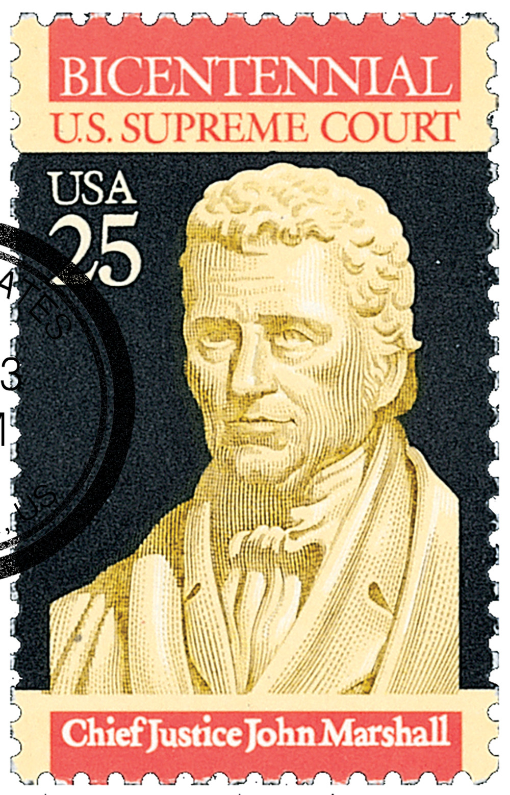 Tamon　Ｊ.バリー 1990 2415 - 1990 25c Constitution Bicentennial: US Supreme Court