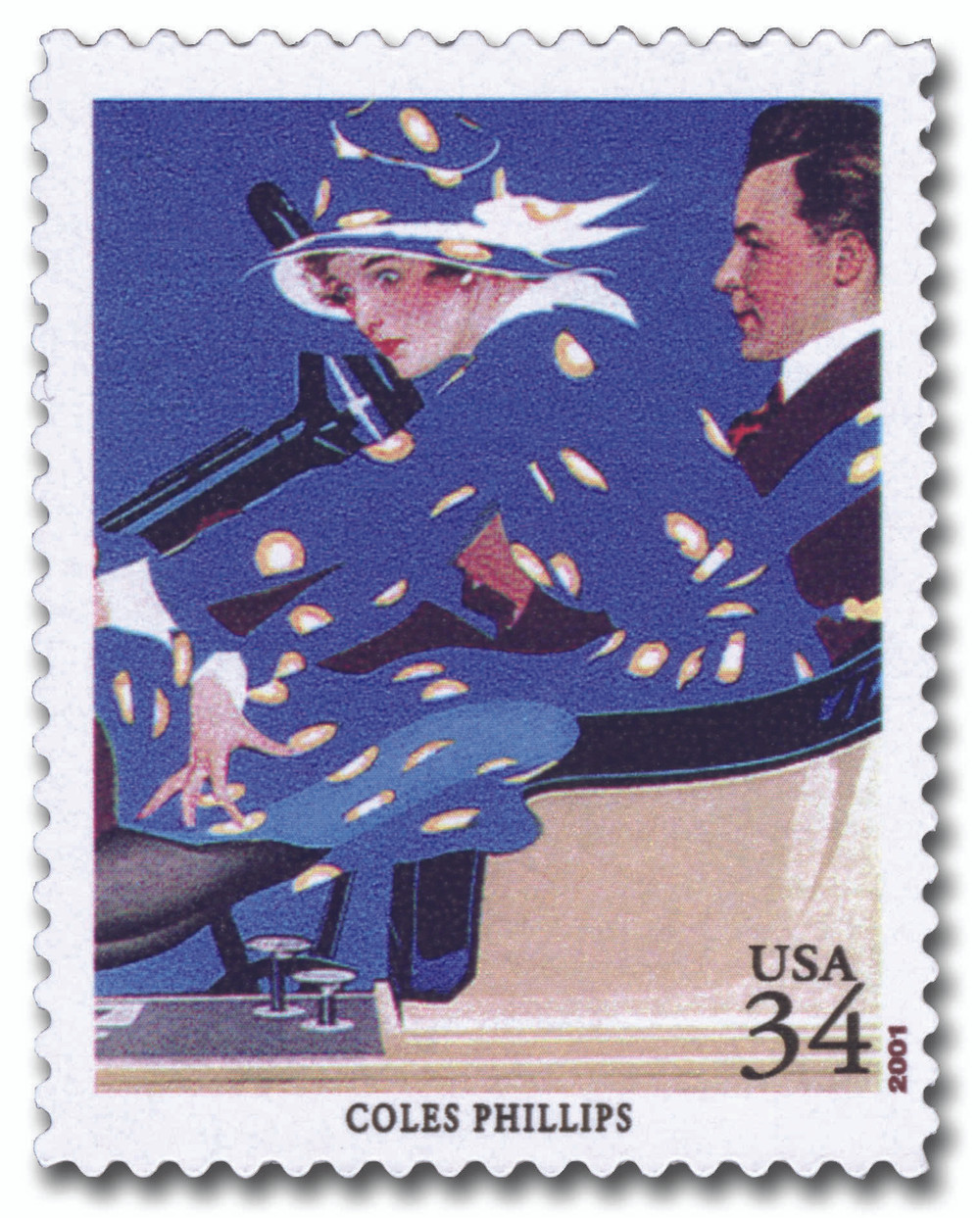 3502e - 2001 34c American Illustrator: Coles Phillips - Mystic