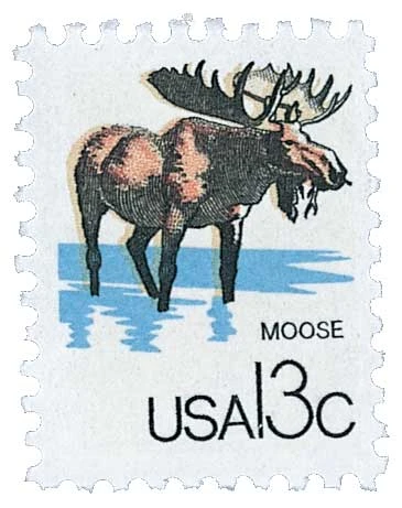 1757e - 1978 13c CAPEX Wildlife: Moose - Mystic Stamp Company