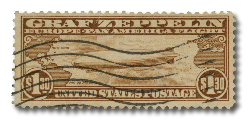 C14 - 1930 $1.30 Graf Zeppelin, Brown - Mystic Stamp Company