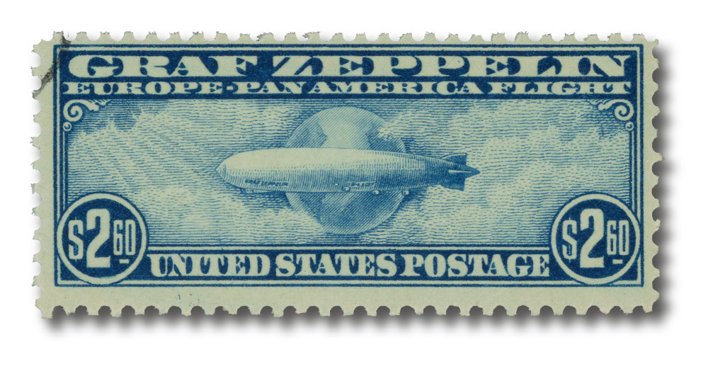 C15 - 1930 $2.60 Graf Zeppelin blue - Mystic Stamp Company