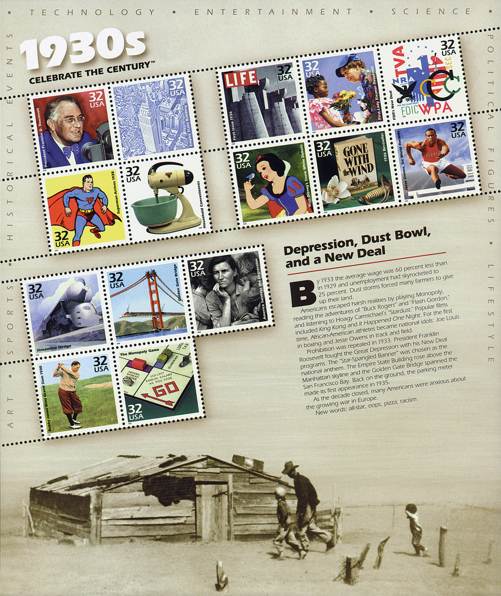 3185 - 1998 32c Celebrate the Century: 1930s - Mystic Stamp Company