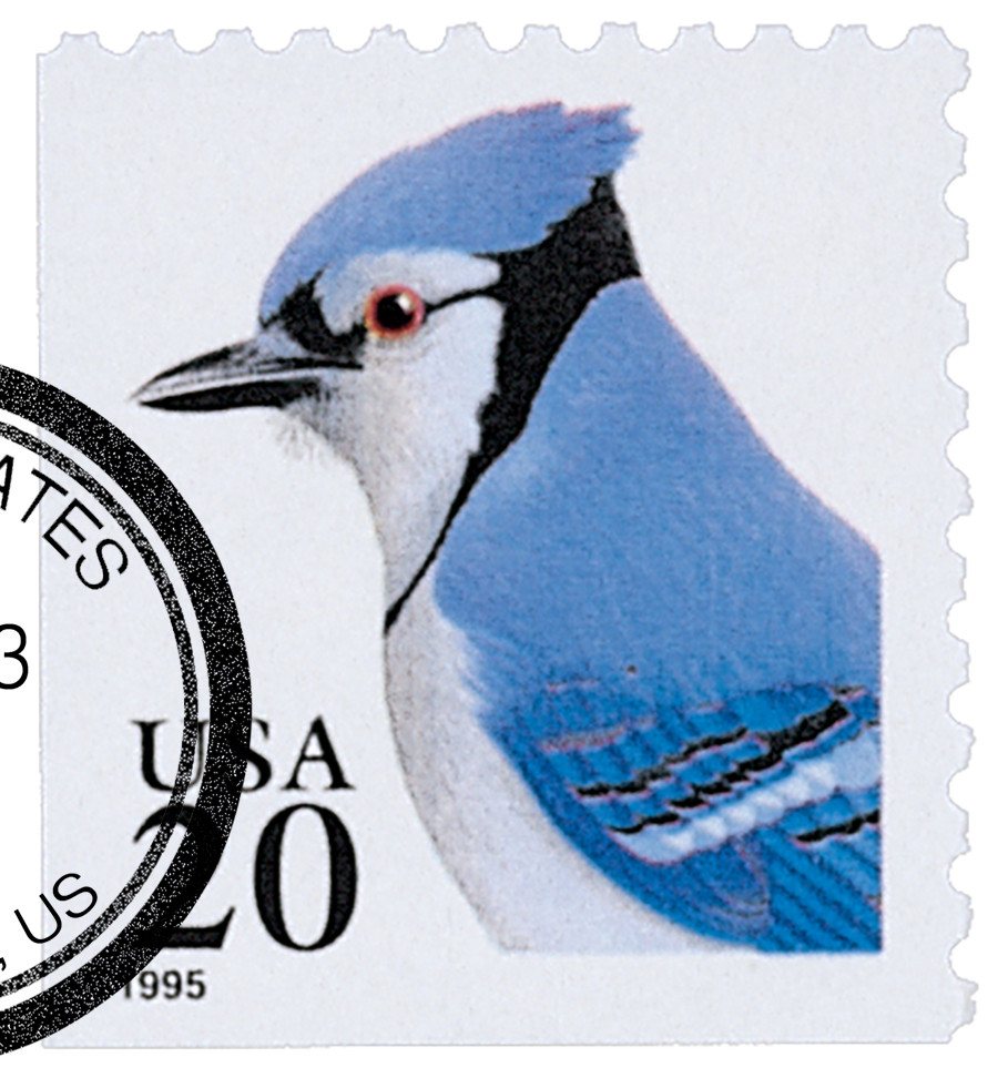 2483 - 1995 20c Flora & Fauna Series: Blue Jay - Mystic Stamp Company