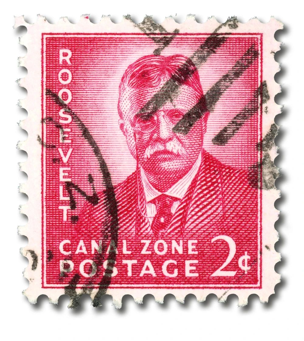 CZ138 - 1946-49 2c Theodore Rooseve, Light Rose Carmine, Canal