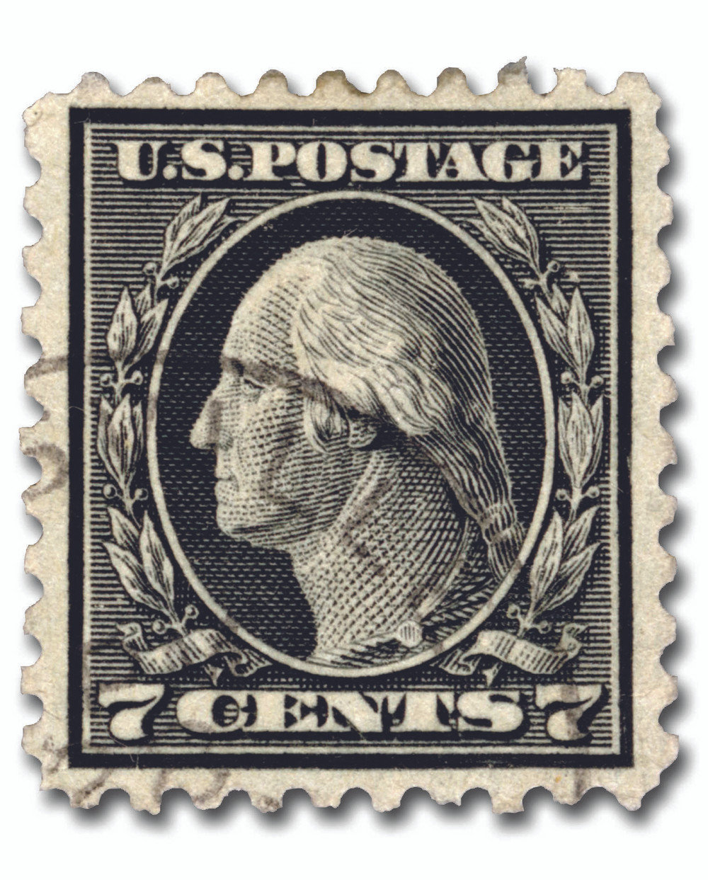 V/A POST MARKED STAMPS NO. 7 レコード J 58 F/VF, lovely lighter cancel, a very rare stamp and is