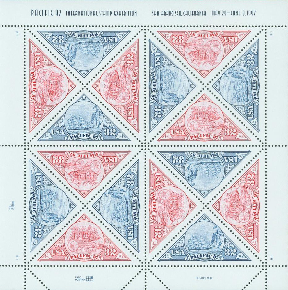 3130-31 - 1997 32c Pacific '97 - Mystic Stamp Company