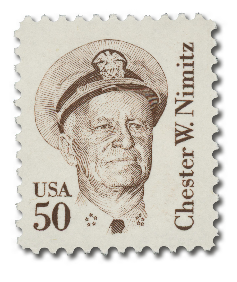 1869 - 1985 50c Great Americans Series: Chester W. Nimitz - Mystic