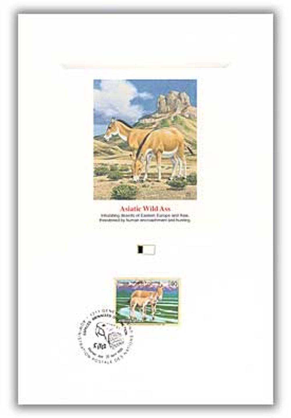 66453 -- First Day Cover Proofcard -- First Day Cover