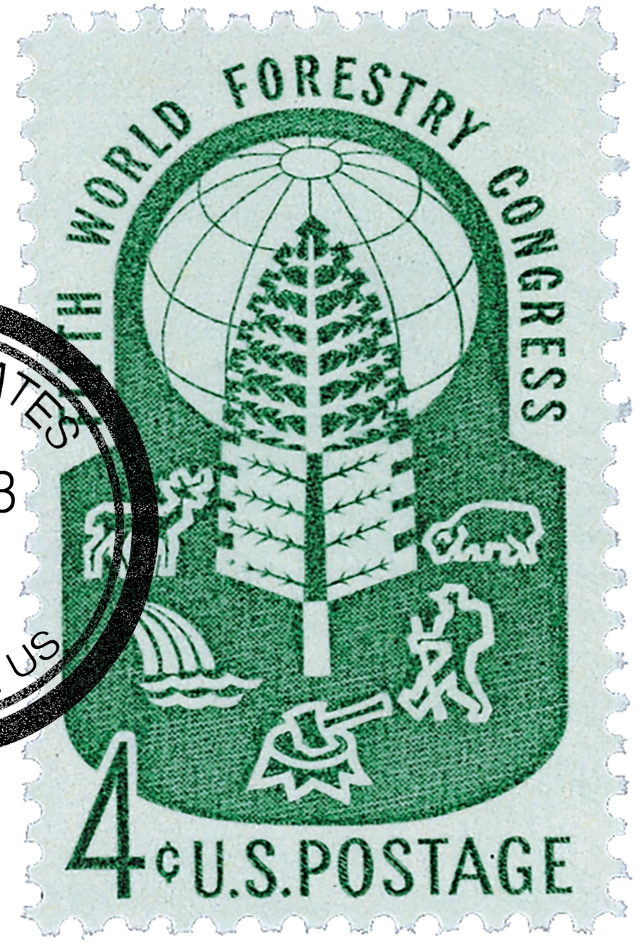 1156 - 1960 4c World Forestry Congress - Mystic Stamp Company