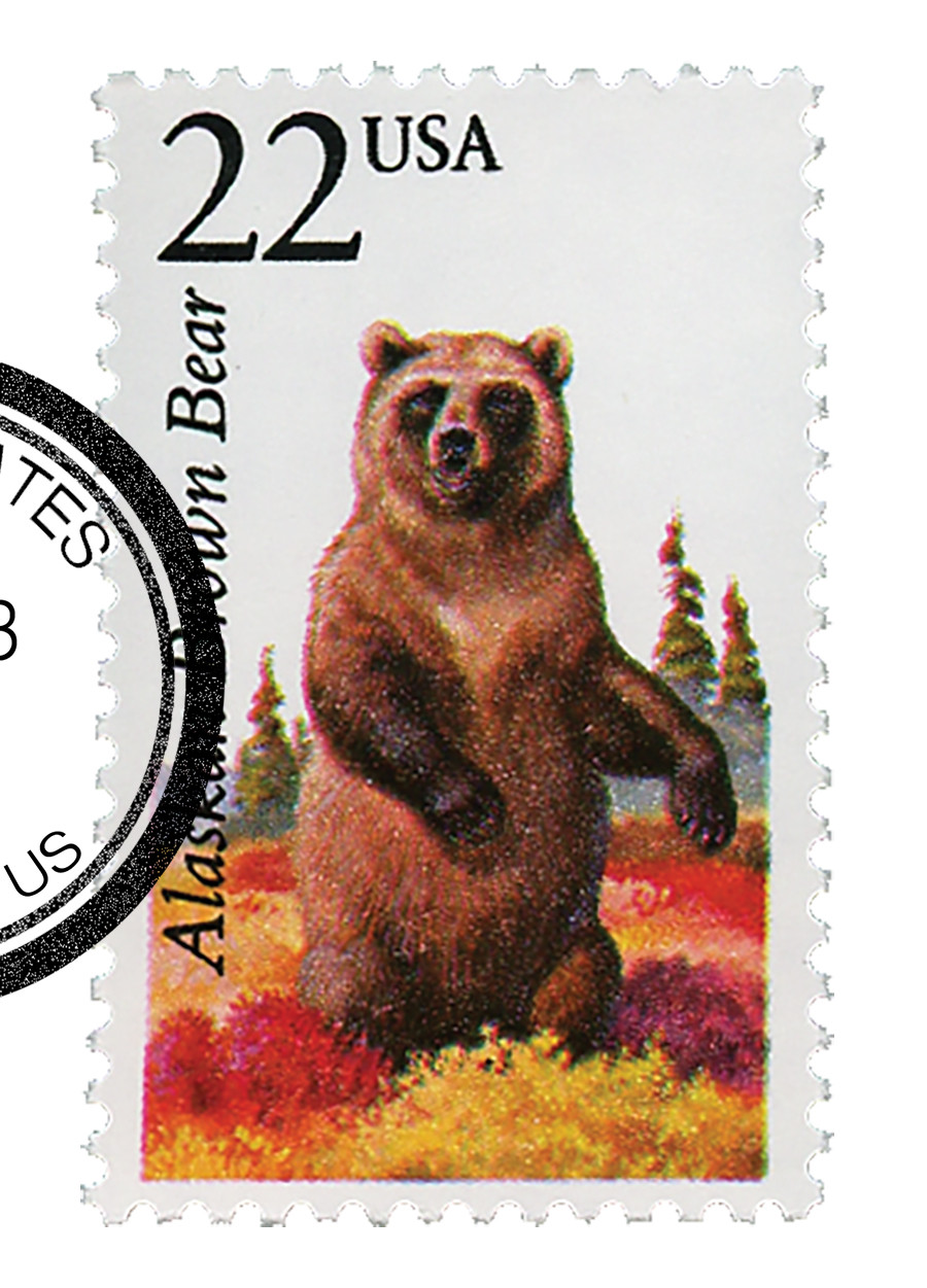2310 - 1987 22c North American Wildlife: Alaskan Brown Bear