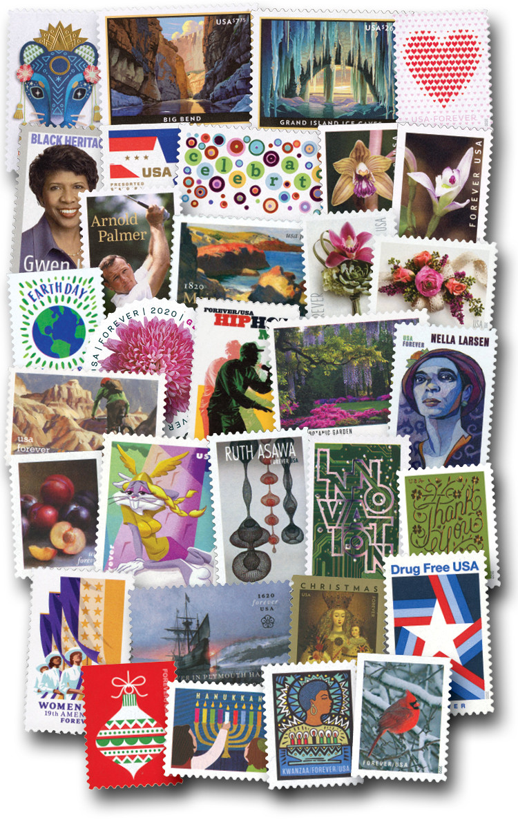 YS2020A - 2020 Complete Year Set, 115 stamps - Mystic Stamp Company