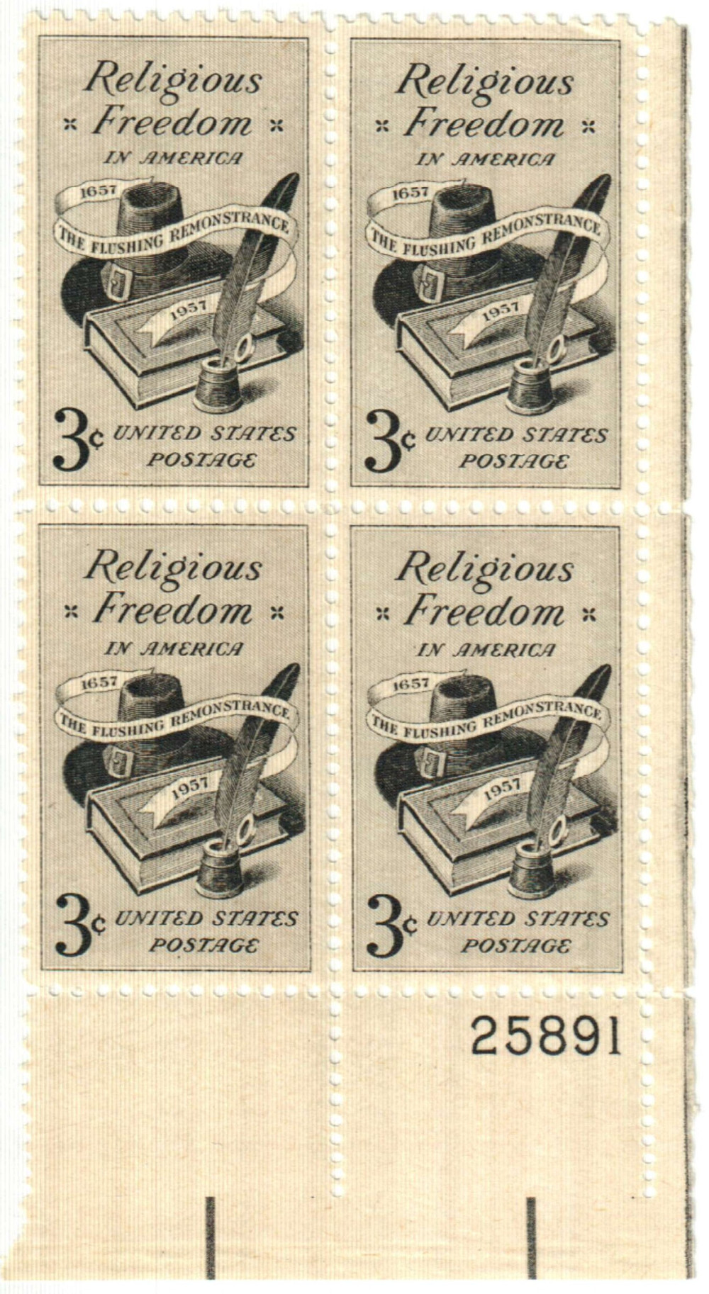 300867 -- Mint Plate Block -- Mint Stamp(s)