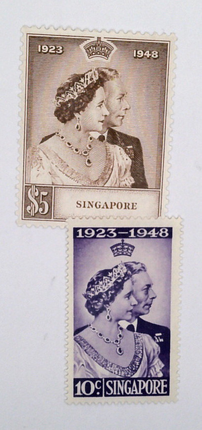 21-22 - 1948 Singapore - Mystic Stamp Company