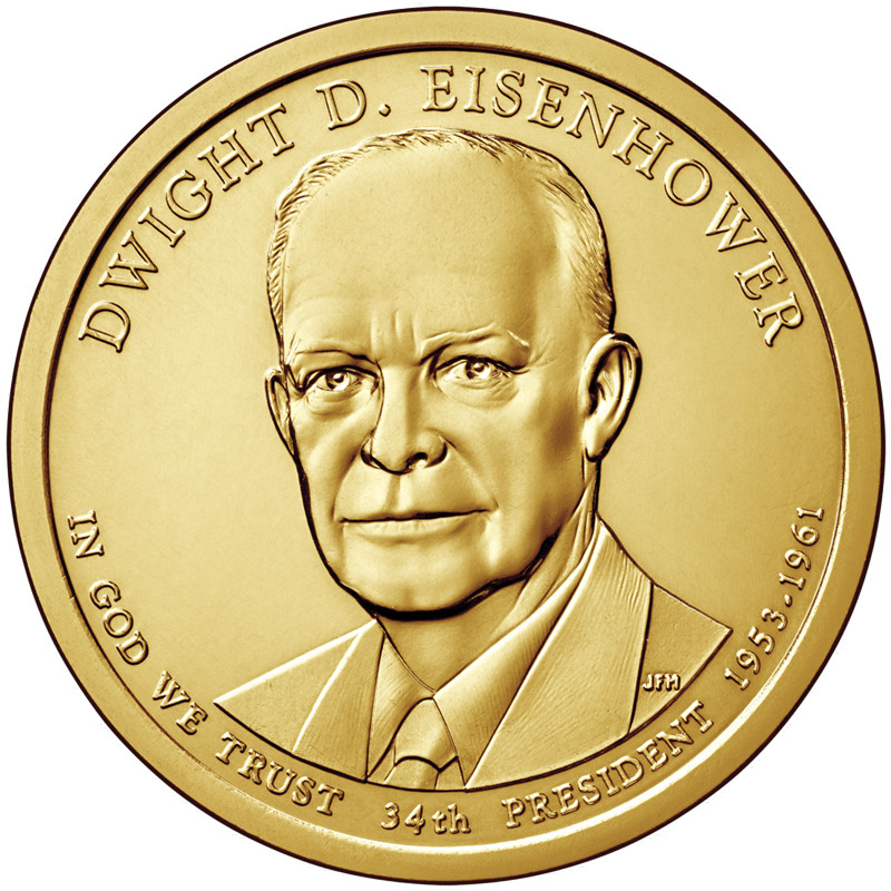 stephen shrem スティーブン シェレム エディションナンバー入り CNPRES34P - 2015 $1.00 President Dwight D. Eisenhower, D Mint