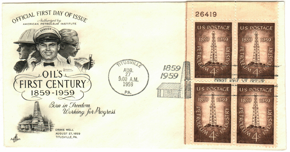 301168 -- First Day Cover Plate Block -- First Day Cover