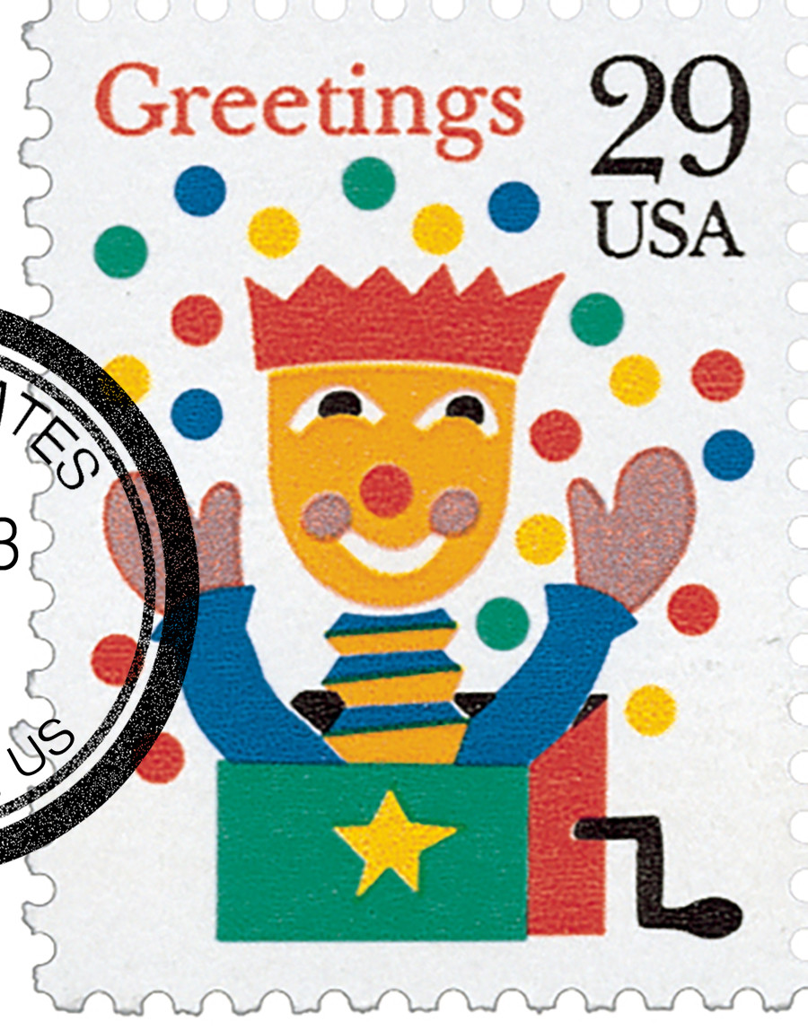 2791 - 1993 29c Christmas Greetings: Jack in the Box - Mystic