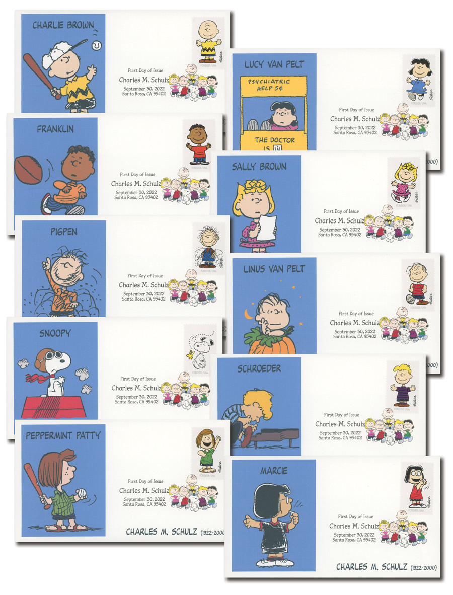 5726a-j - 2022 First-Class Forever Stamps - Charles Schulz