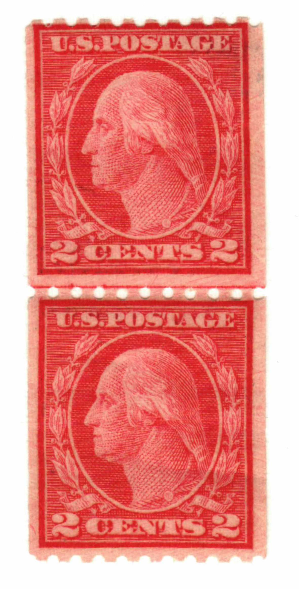 450 - 1915 2c Washington, Red, Single Line Watermark, Type III 450 - 1915 2c Washington, Red, Single Line Watermark, Type III