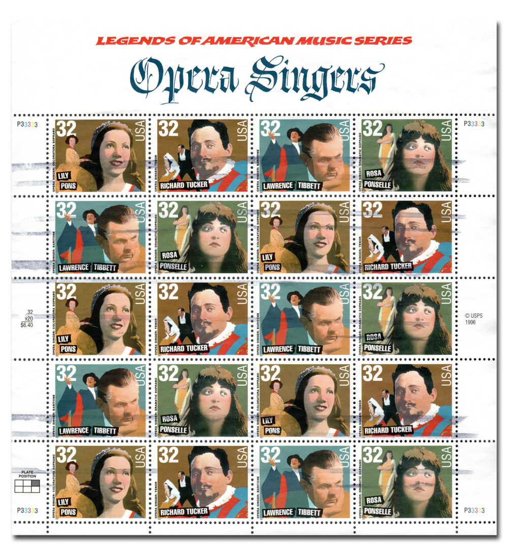 3154-57 - 1997 32c Opera Singers - Mystic Stamp Company