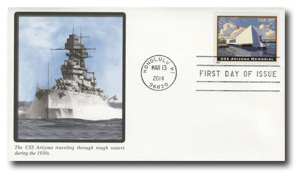 4873a - 2014 $19.99 USS Arizona Memorial, Express Mail
