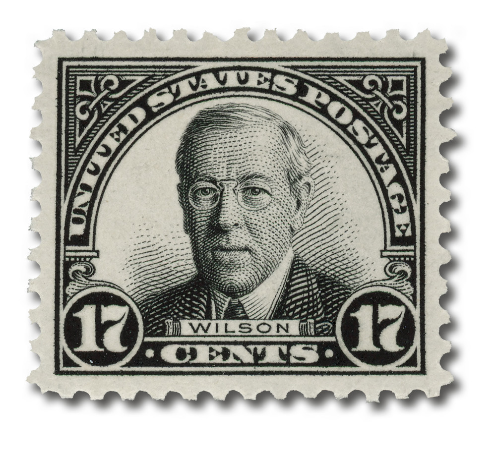 623 - 1925 17c Woodrow Wilson, Black, Perf. 11 - Mystic Stamp Company