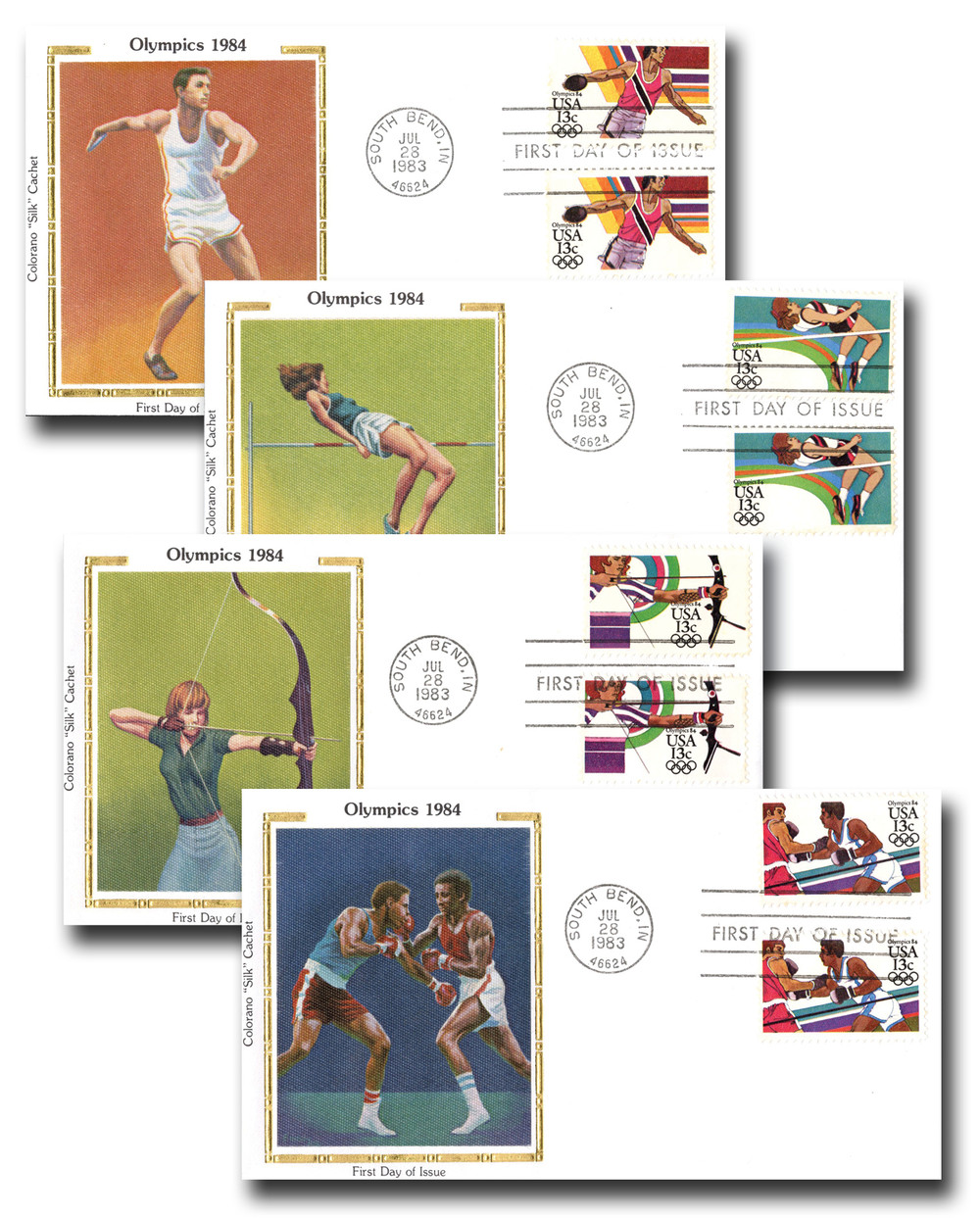 2048-51 - 1983 13c Los Angeles Summer Olympics - Mystic Stamp Company