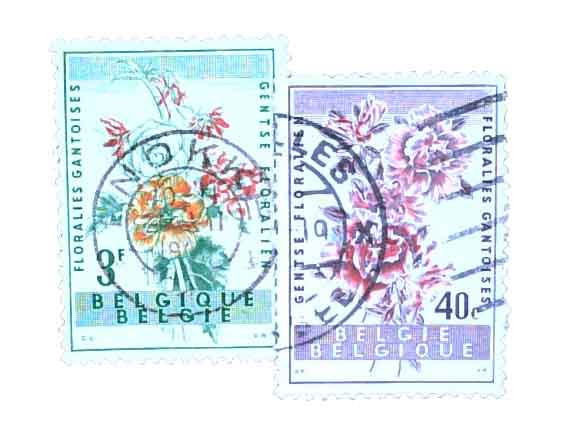 1960 Belgium Floralies Gantoises Semi-Postal Stamps