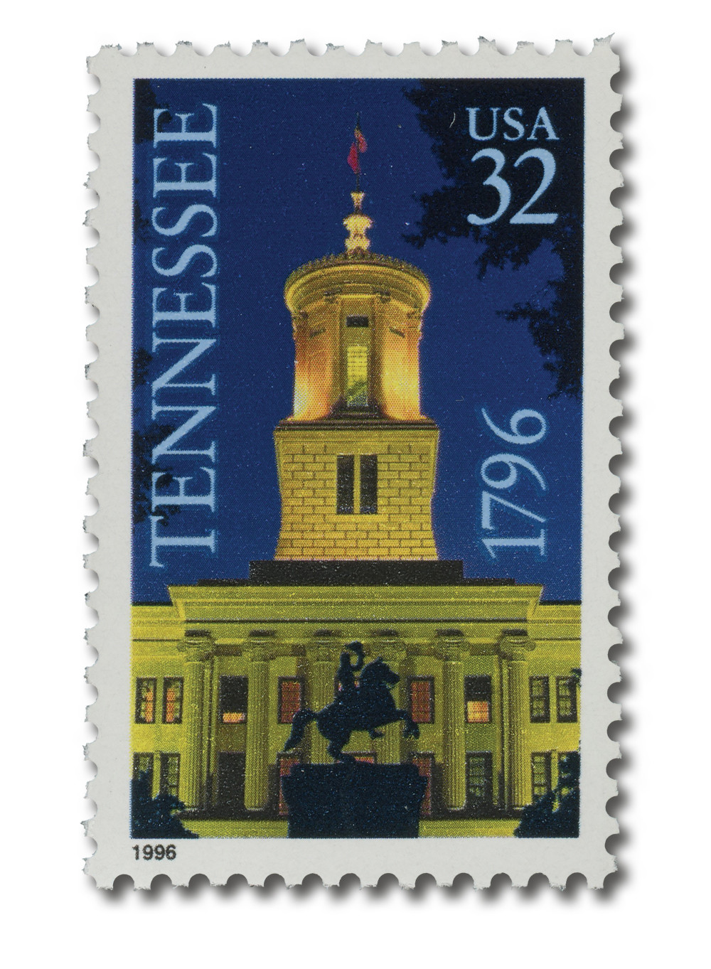 3070 - 1996 32c Tennessee Statehood - Mystic Stamp Company